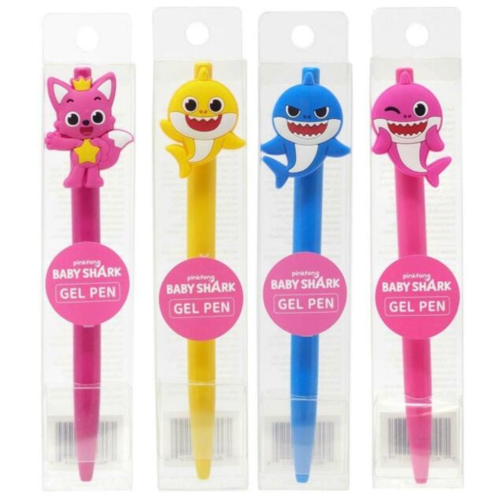 Baby Shark 4 piece gel pen set NEW